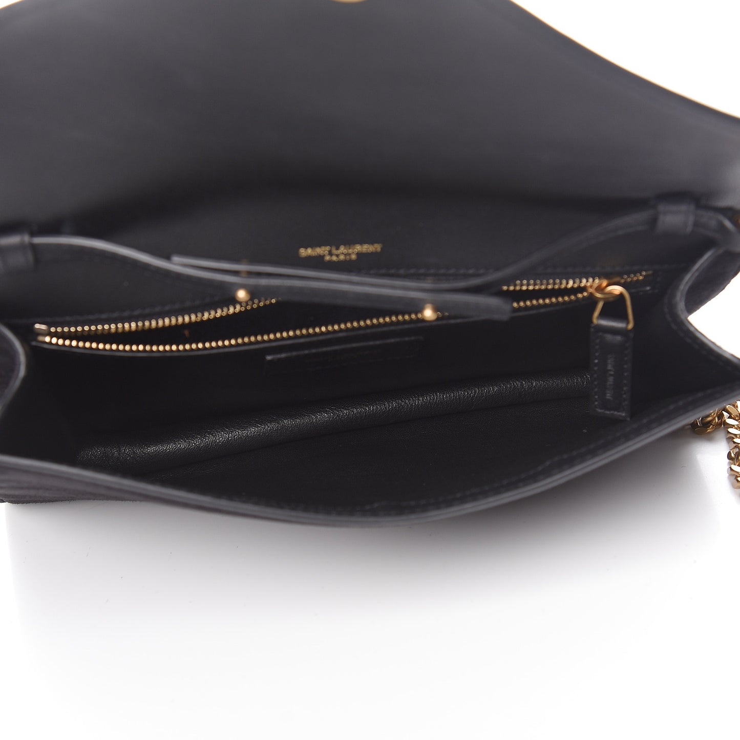 Suede Calfskin Monogram Le Sept Chain Bag Black