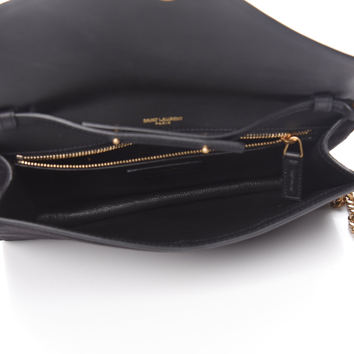 Saint Laurent Suede Calfskin Monogram Le Sept Chain Bag Black 5 of 10