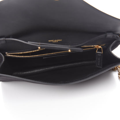 Saint Laurent Suede Calfskin Monogram Le Sept Chain Bag Black 5 of 10