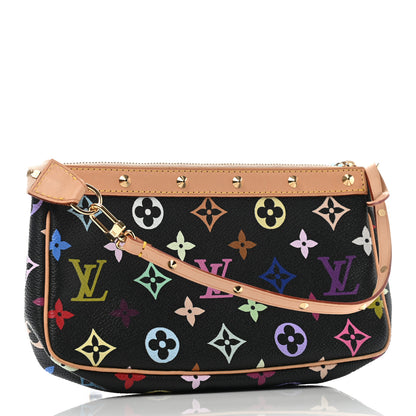 Louis Vuitton Monogram Multicolor Pochette Accessories Black 3 of 8