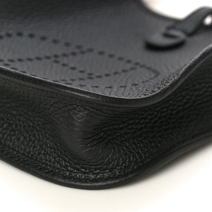 Hermes Taurillon Clemence Evelyne TPM Black 9 of 10