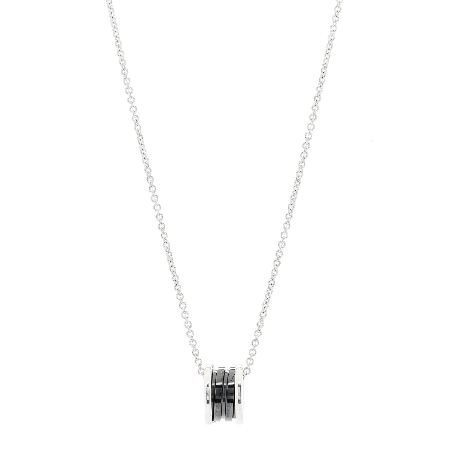 Bulgari Sterling Silver Ceramic Save The Children Pendant Necklace 1 of 6