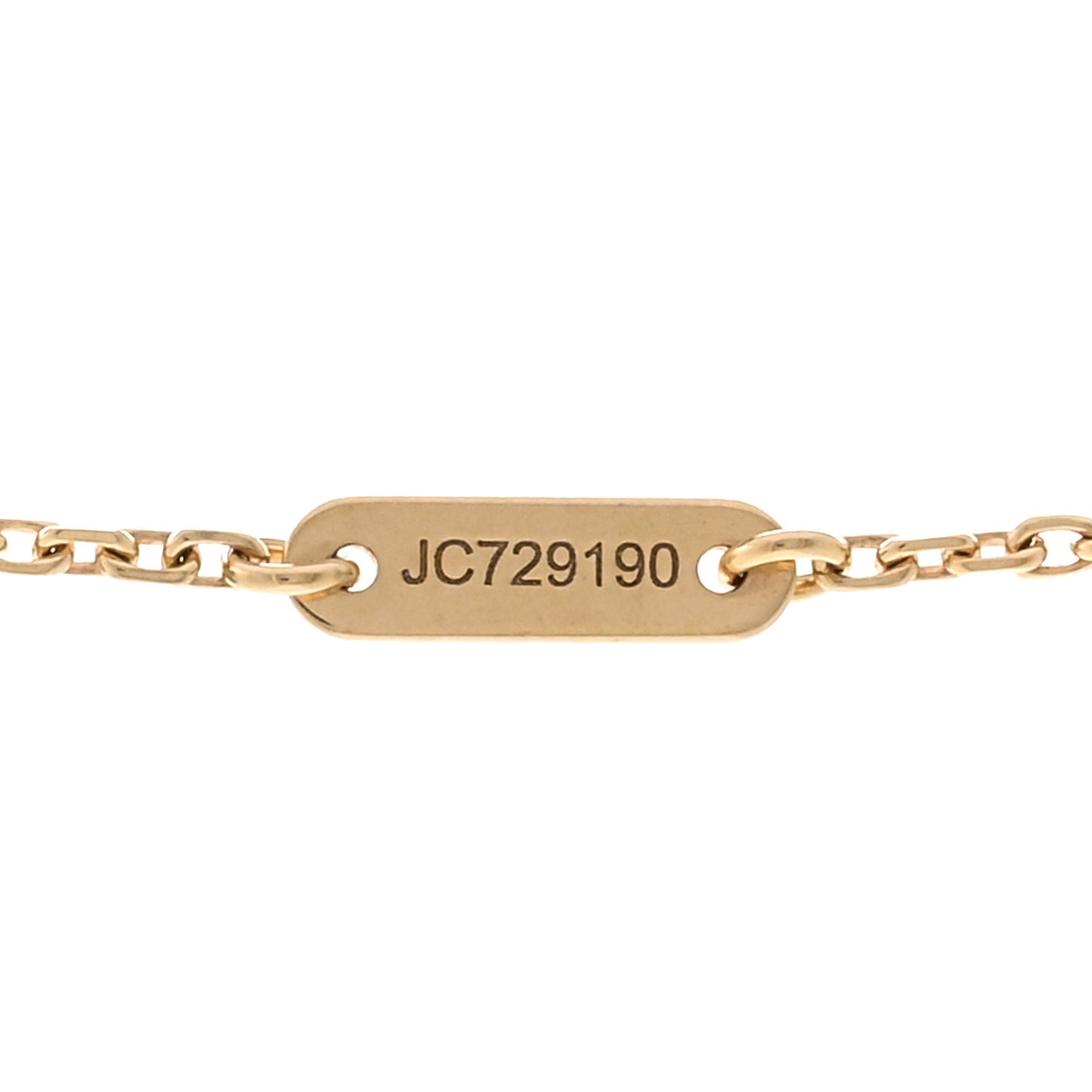 18K Yellow Gold Mother of Pearl Sweet Alhambra Pendant Necklace