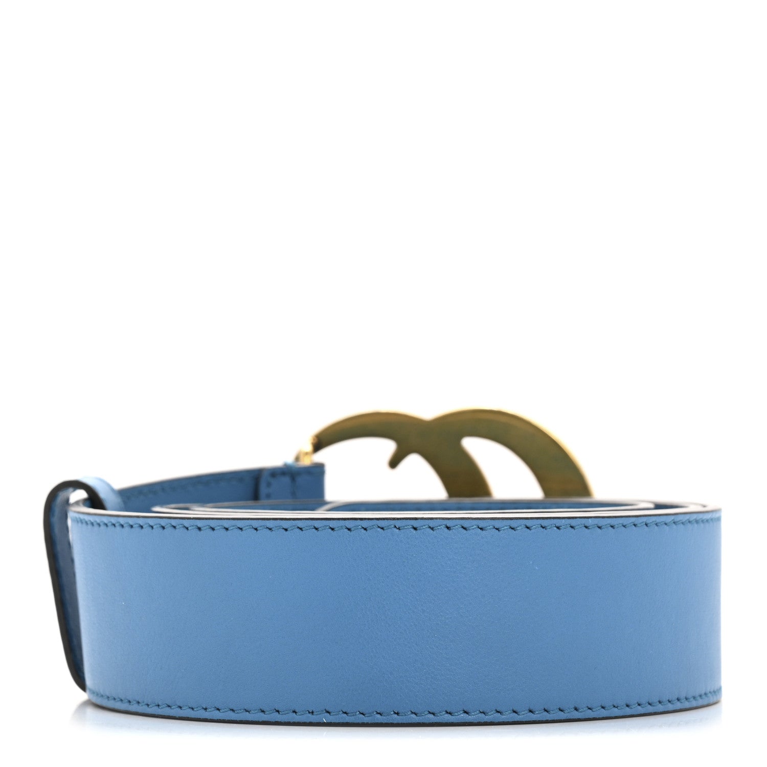 Gucci Calfskin Double G 40mm Belt 90 36 Clear Sky Blue 2 of 8