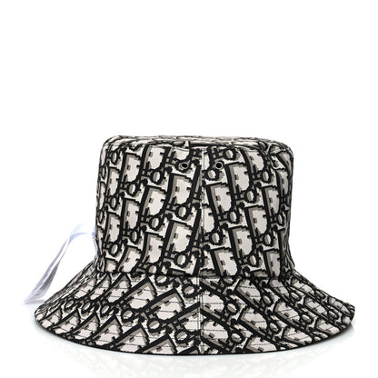 Christian Dior Oblique Reversible Teddy-D Brim Bucket Hat 59 Black 11 of 12