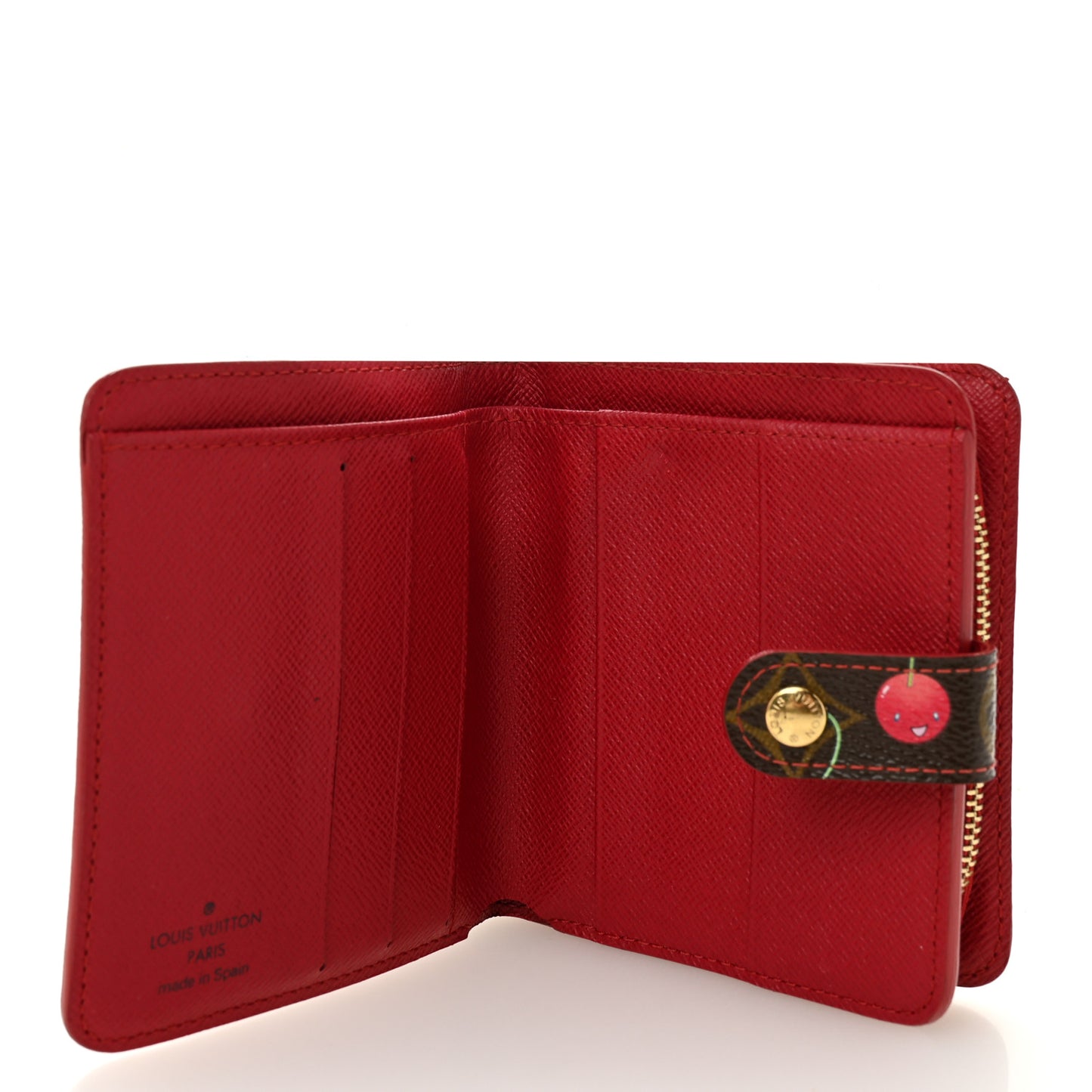 Monogram Cerises Compact Zipped Wallet