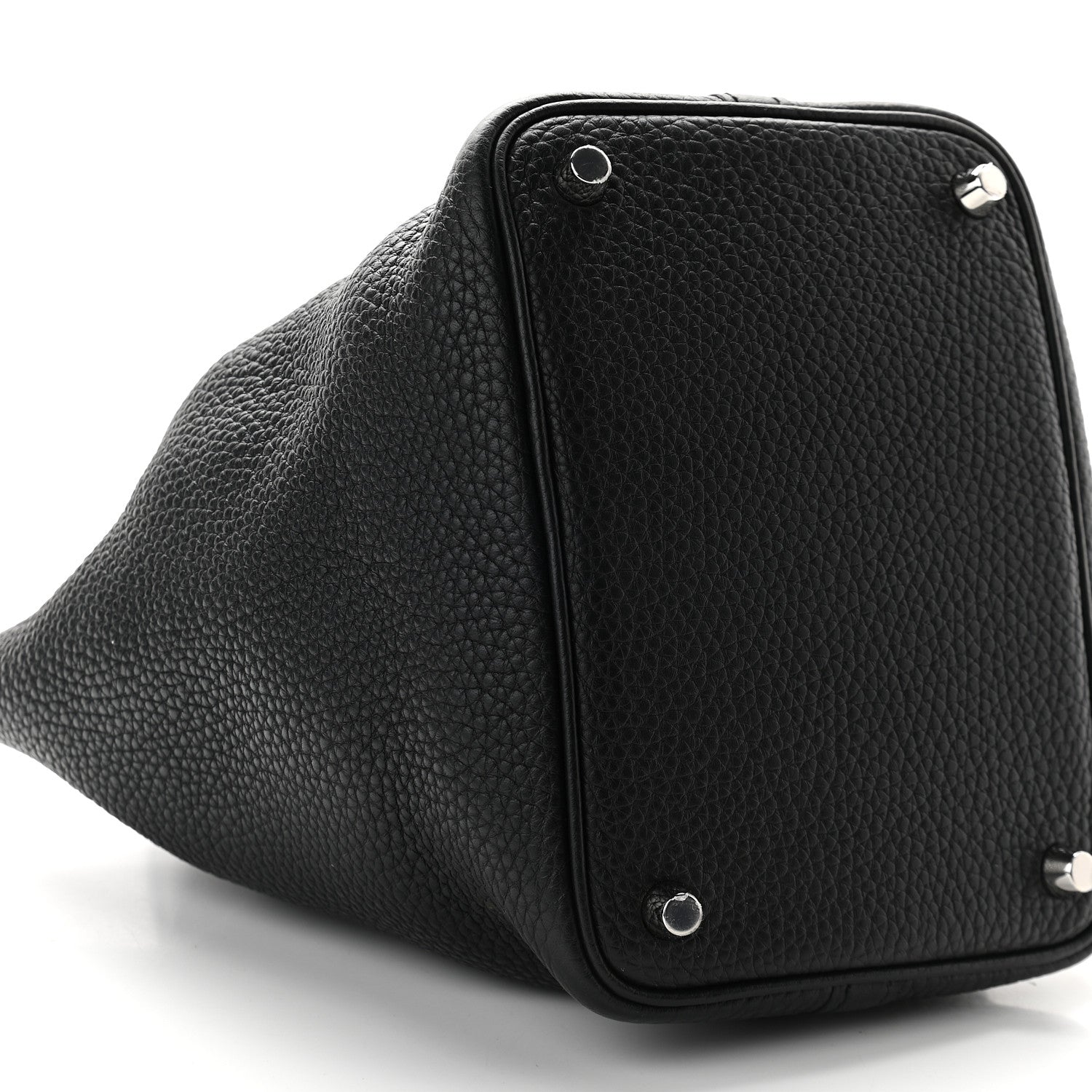 Hermes Taurillon Clemence Matte Alligator Picotin Lock Touch 18 PM Black 7 of 8