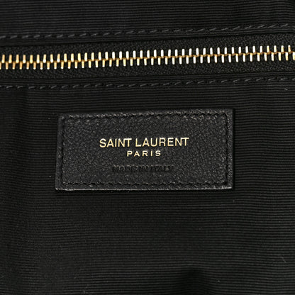 Saint Laurent Lambskin Quilted Maxi Icare Shopping Tote Black 7 of 9