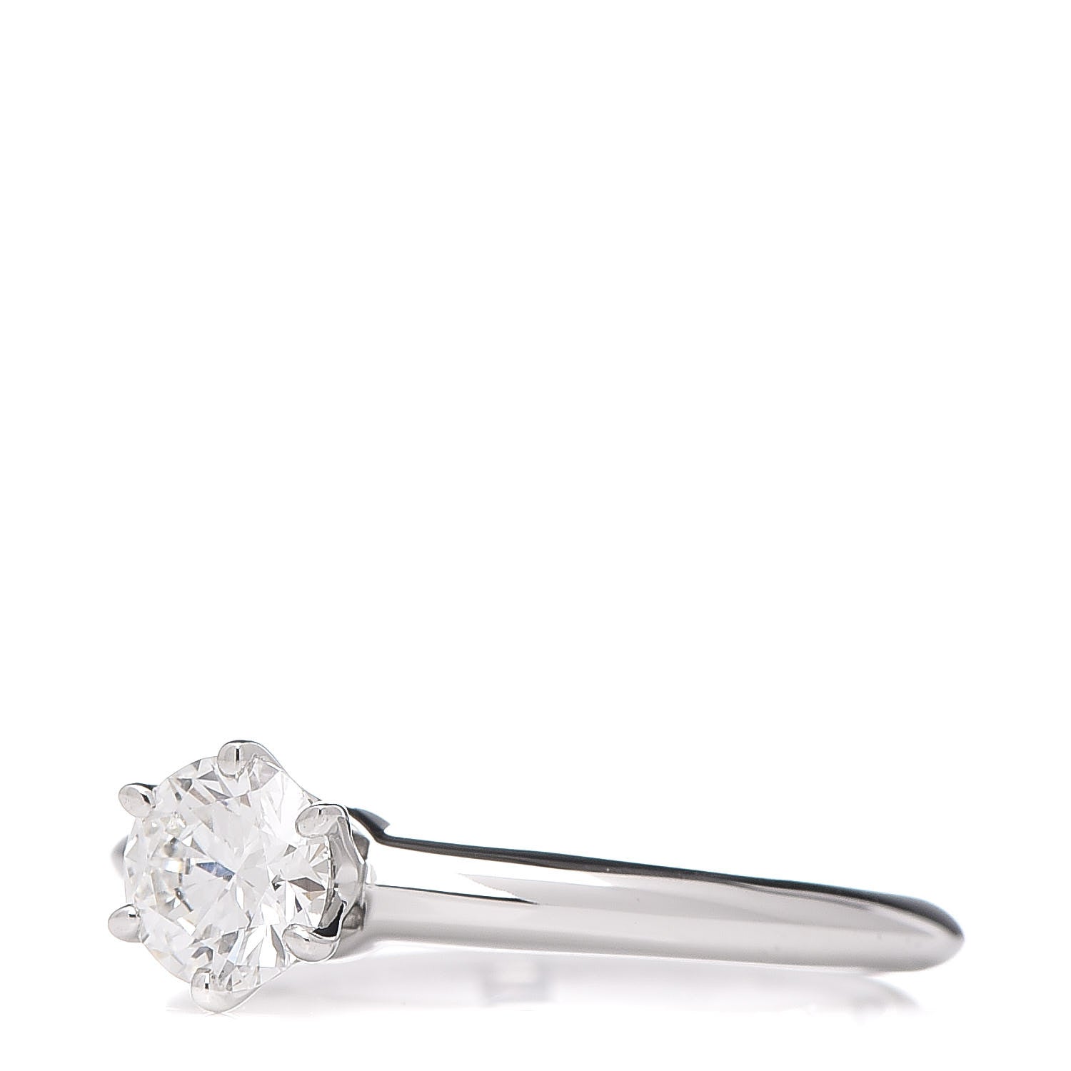 Tiffany Platinum Diamond .48ct Solitaire Engagement 49 4.75 3 of 7