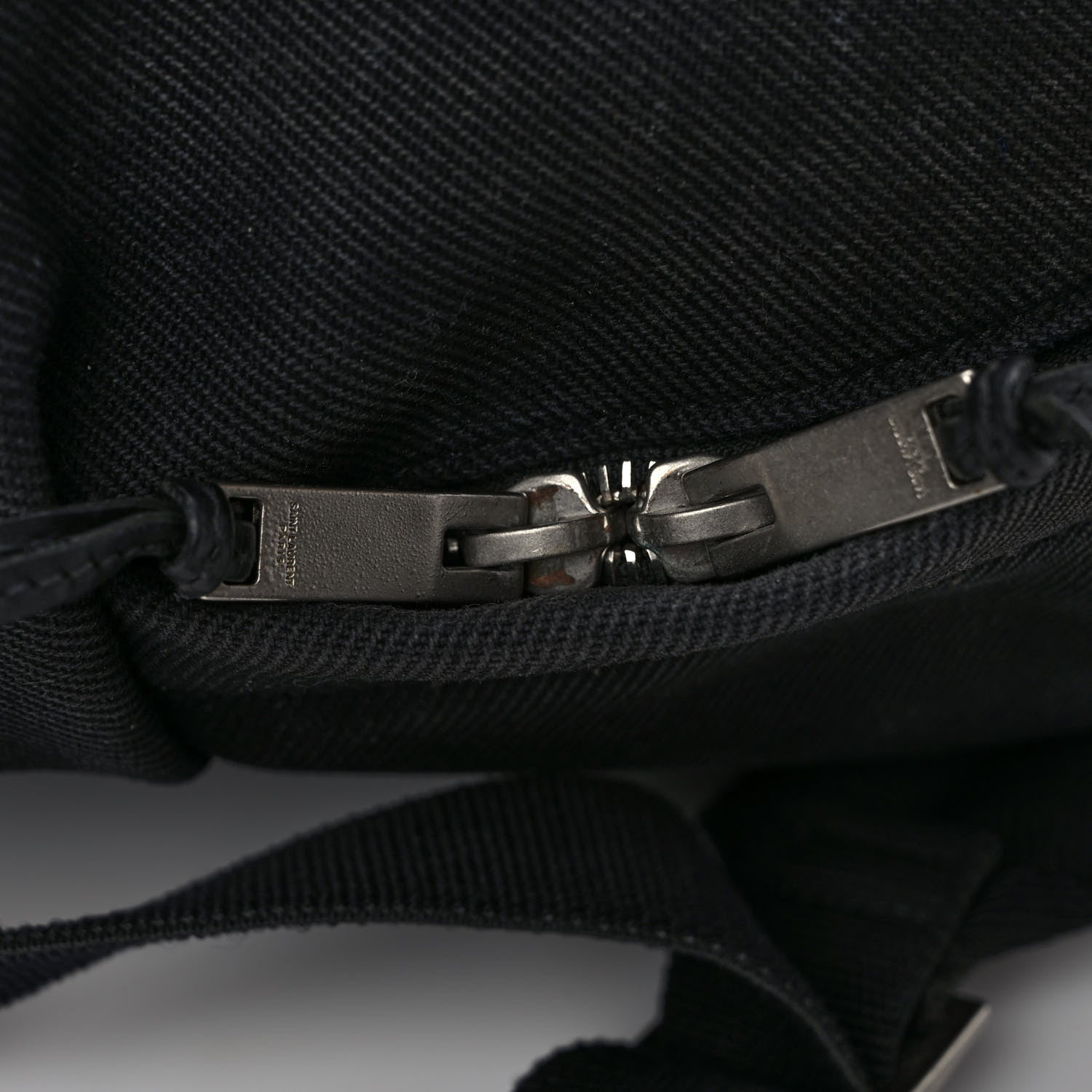 Saint Laurent Twill Patches City Backpack Black 12 of 12