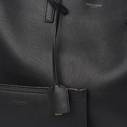 Saint Laurent Calfskin Large Shopping Tote Black 13 of 13