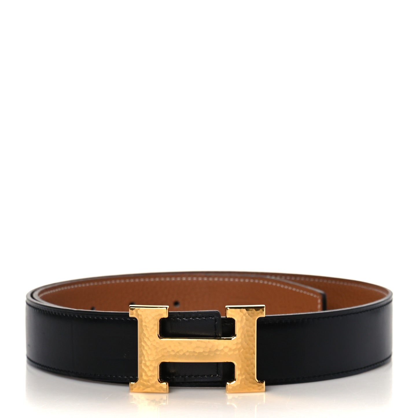 Box Togo 32mm Martelee Constance Belt 85 Black Gold