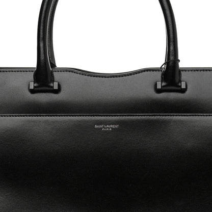 Saint Laurent Shiny Calfskin Medium Uptown Tote Black 9 of 12