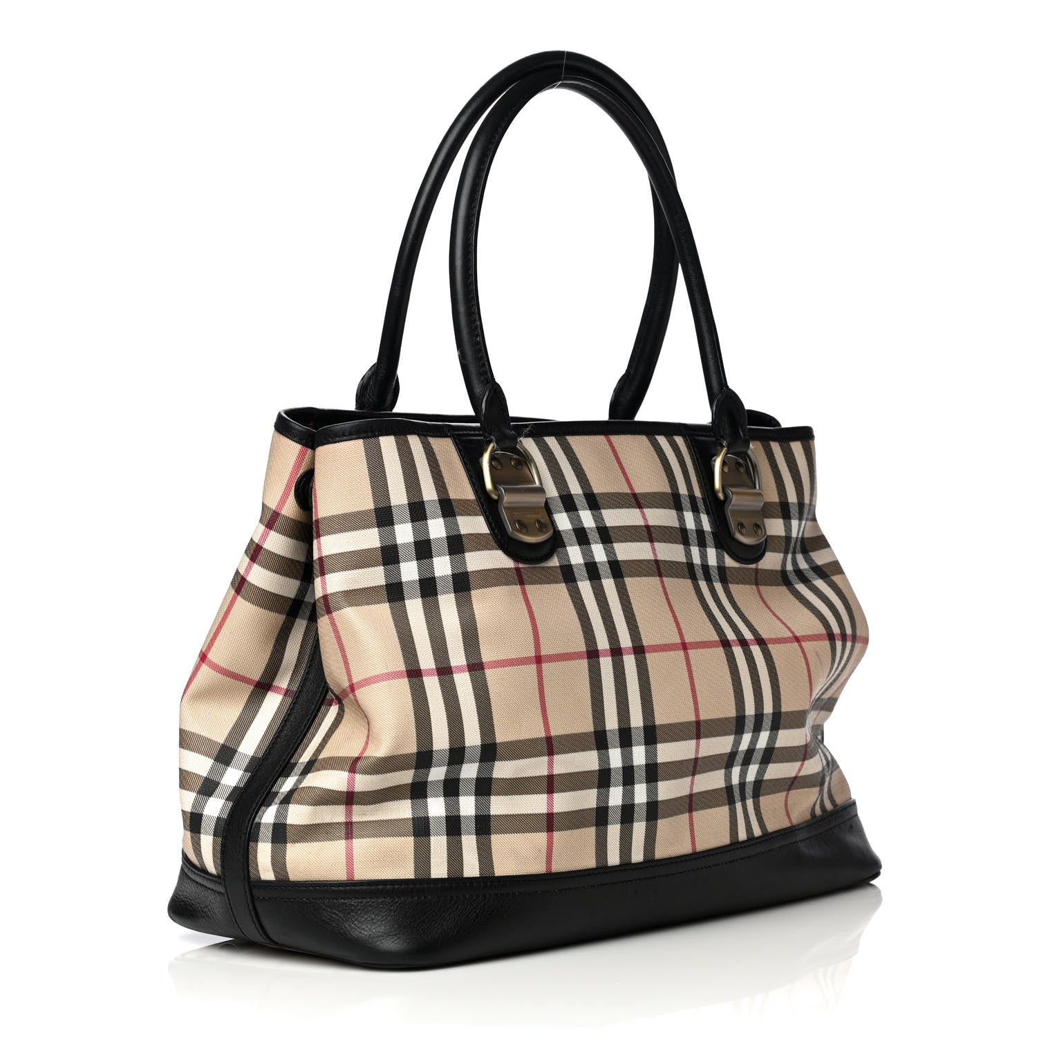 Burberry House Check Shoulder Tote Black 2 of 11