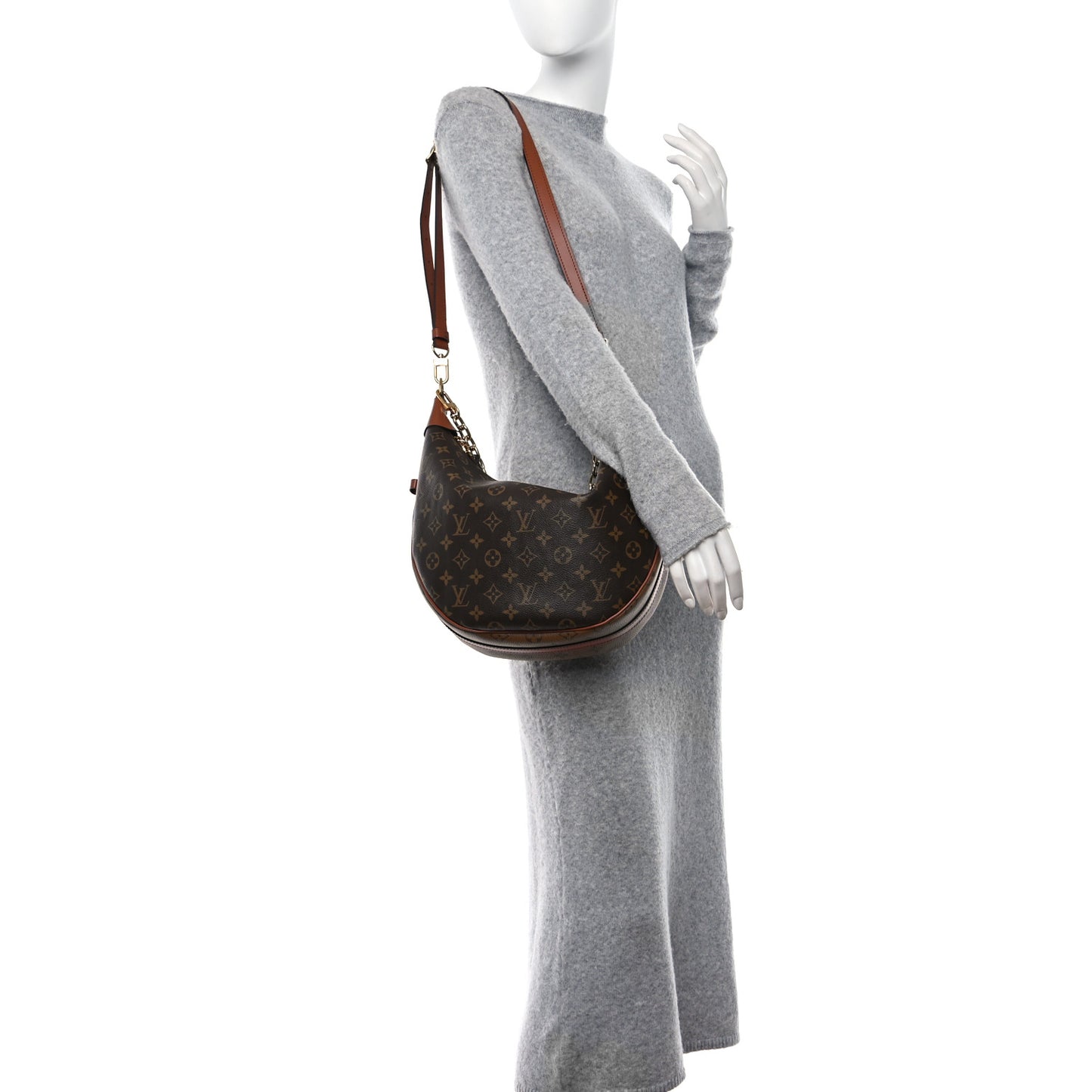 Reverse Monogram Loop Hobo