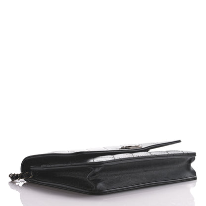Chanel Lambskin Quilted Boy Wallet On Chain WOC Black 4 of 16