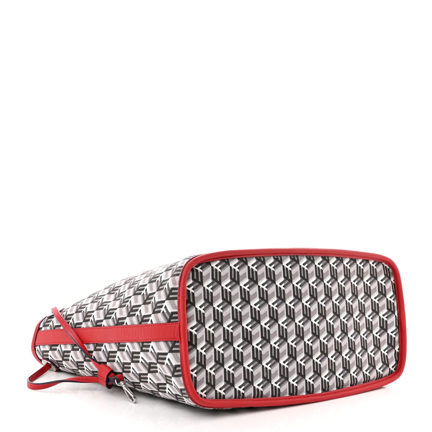 MCM Visetos Medium Liz Reversible Shopper Tote Ruby Red 8 of 18