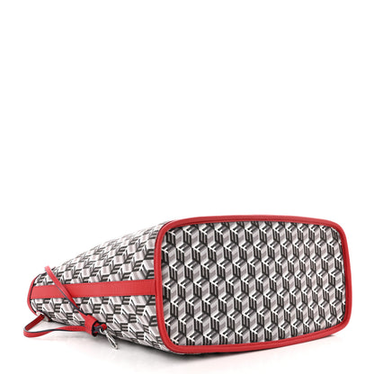 MCM Visetos Medium Liz Reversible Shopper Tote Ruby Red 8 of 18