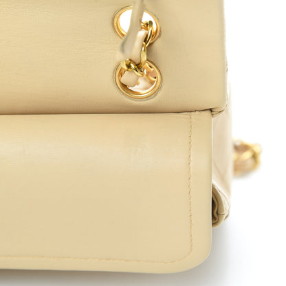 Chanel Lambskin Quilted Small Double Flap Beige 13 of 13