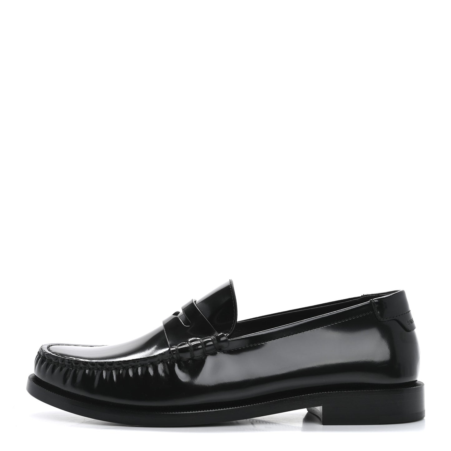 Calfskin Penny Loafers 37 Black