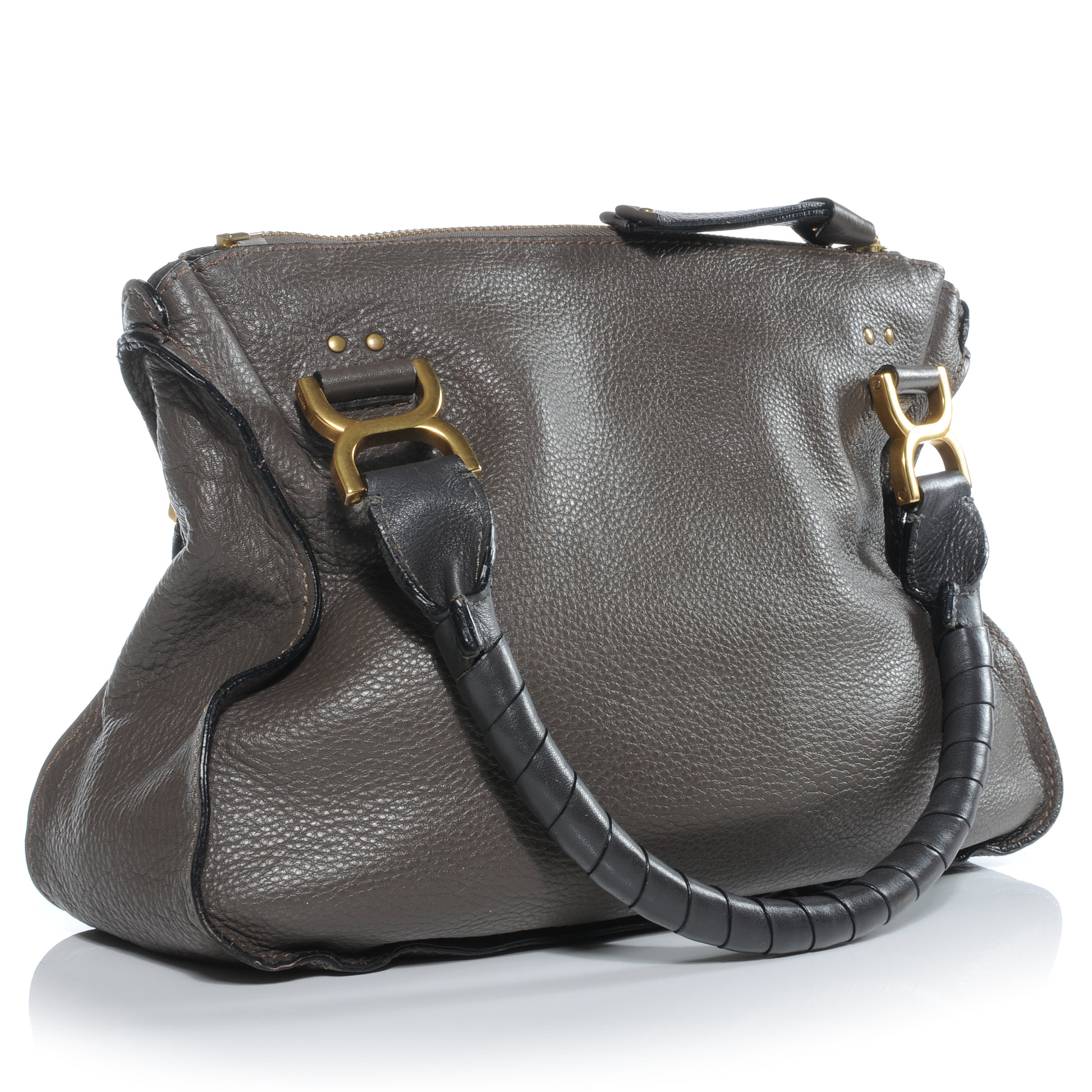 Chloe Calfskin Medium Marcie Satchel Ash 3 of 7