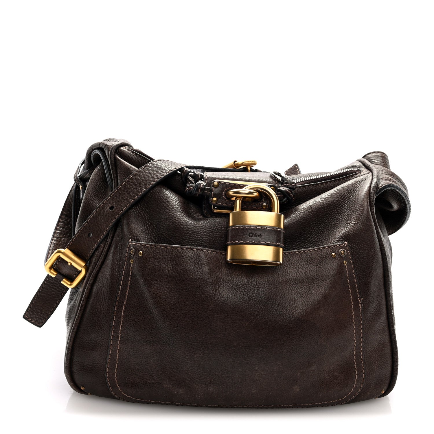 Chloe Calfskin Paddington Hobo Brown 1 of 9