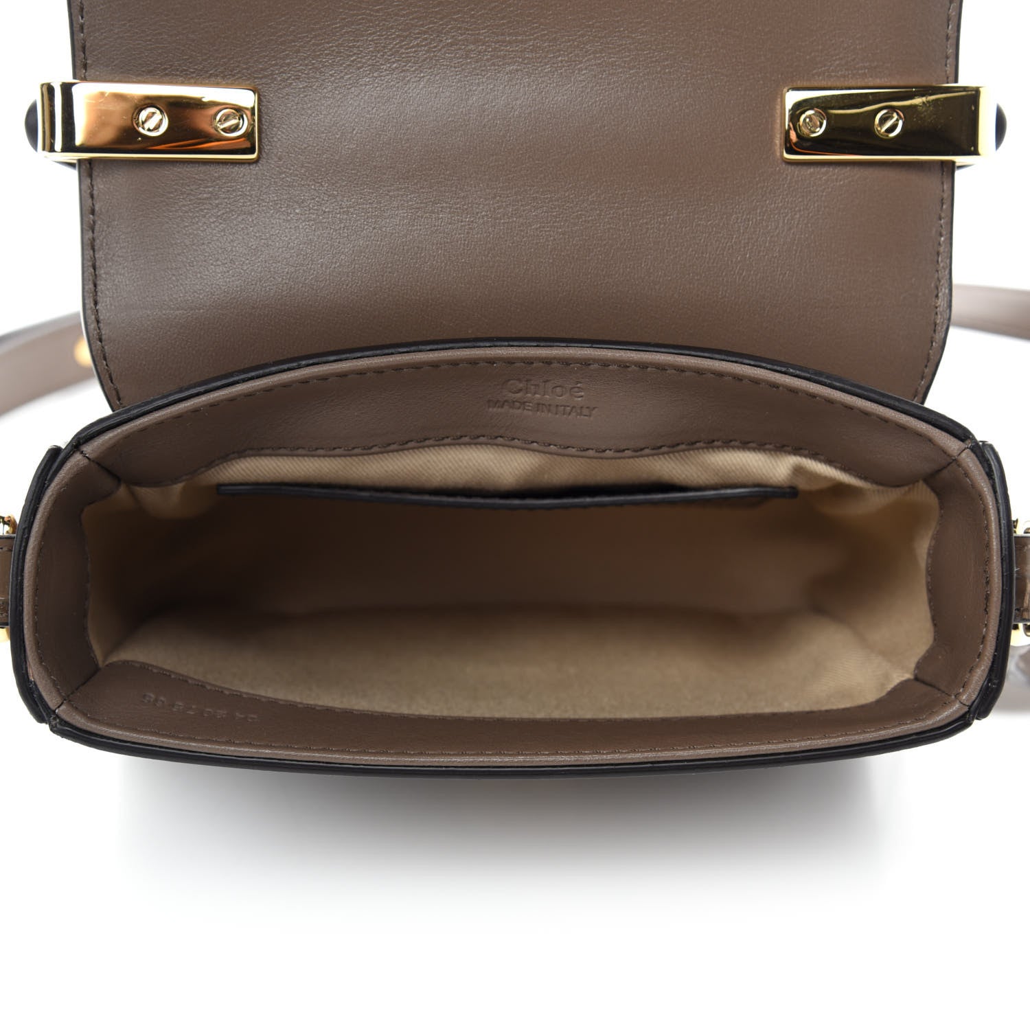 Chloe Calfskin Crocodile Embossed Mini C Double Carry 5 of 9