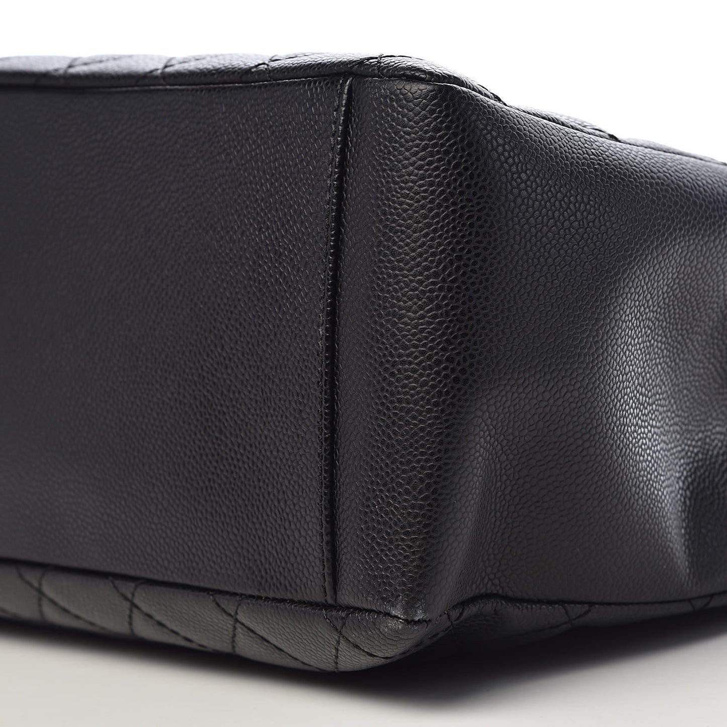 Caviar Quilted Grand Shopping Tote GST Black