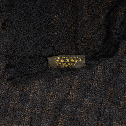 Louis Vuitton Cashmere Silk Etole Stole Damier Ebene 7 of 7