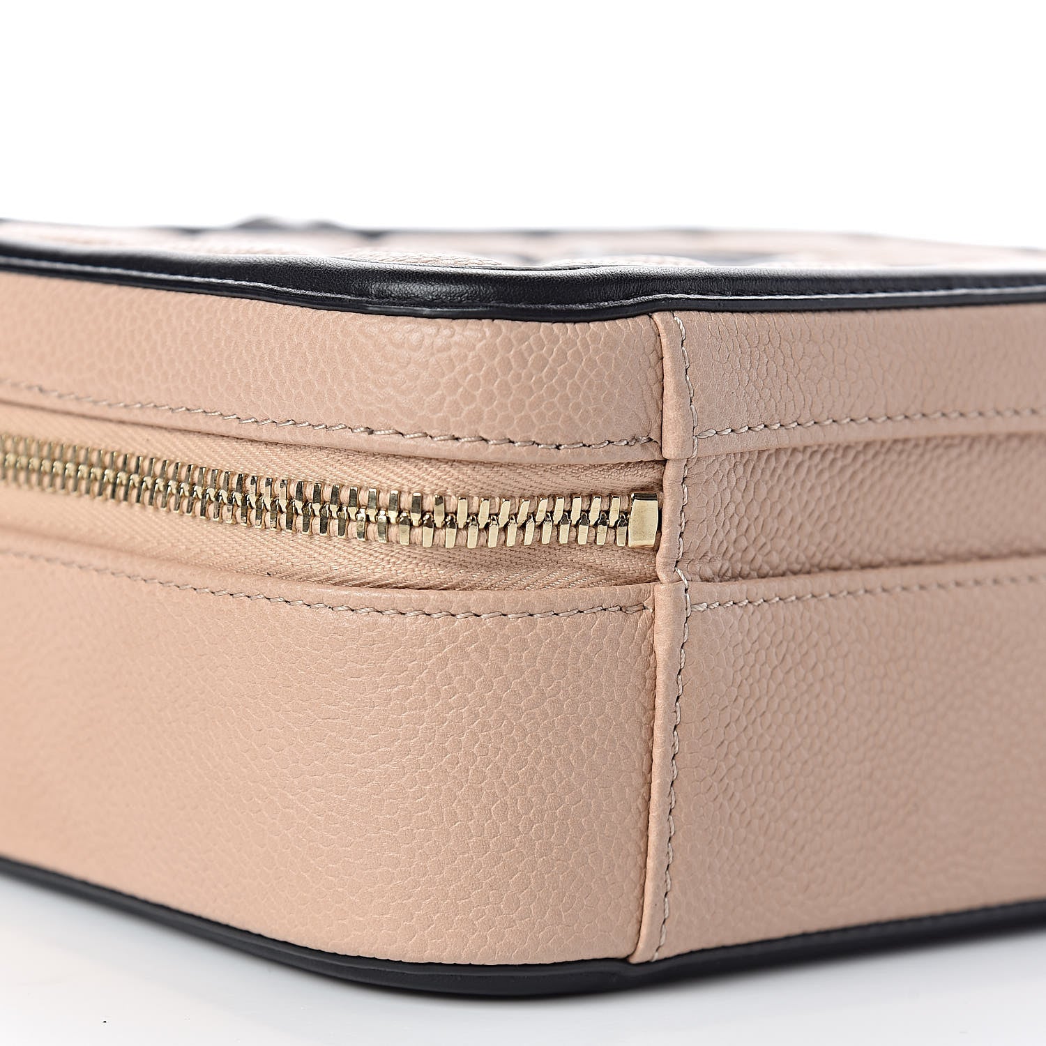 Chanel Caviar Quilted Medium CC Filigree Vanity Case Beige Black 10 of 13