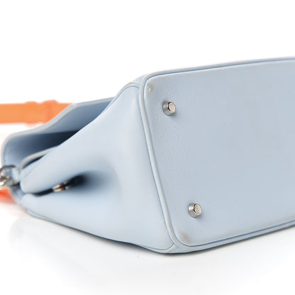 Christian Dior Patent Smooth Calfskin Mini Be Dior Flap Orange Light Blue 19 of 20