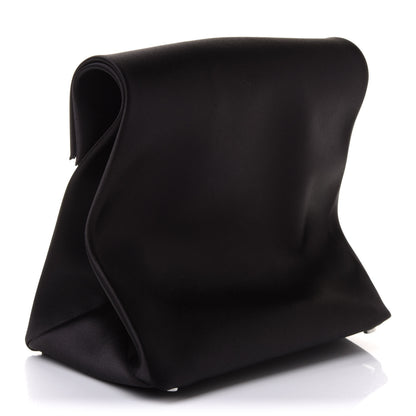 Alexander Wang Satin Lunch Bag Clutch Black 3 of 10