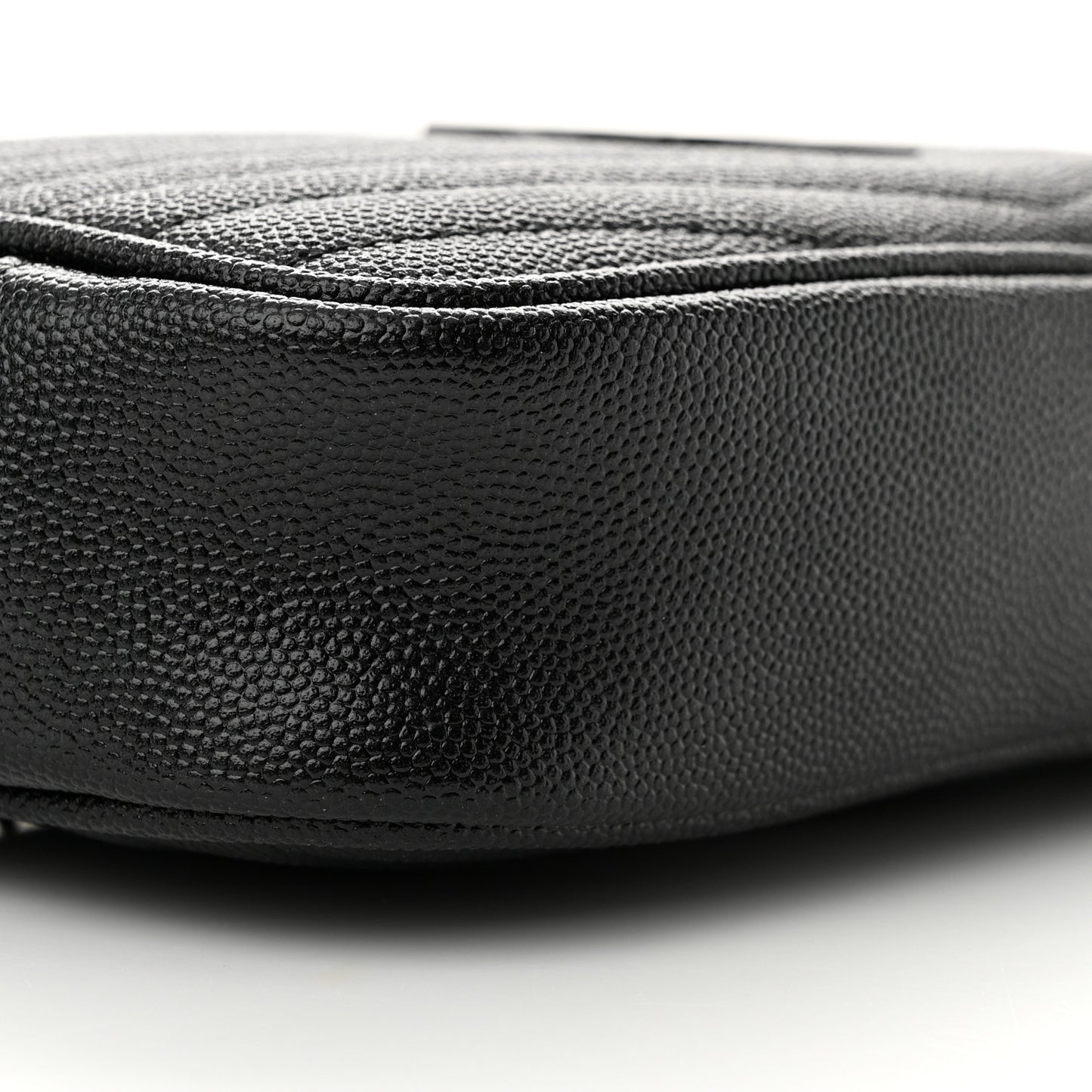 Grain De Poudre Matelasse Monochrome Monogram Mini Lou Camera Bag Black