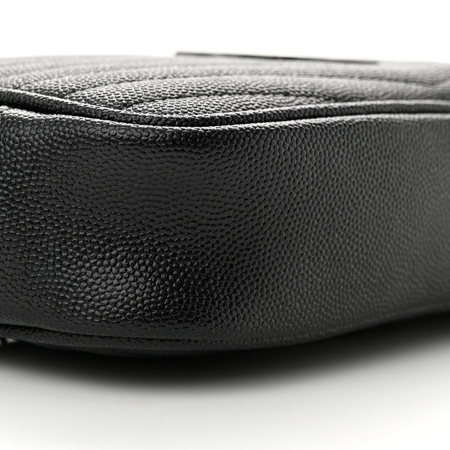 Saint Laurent Grain De Poudre Matelasse Monochrome Monogram Mini Lou Camera Bag Black 9 of 11