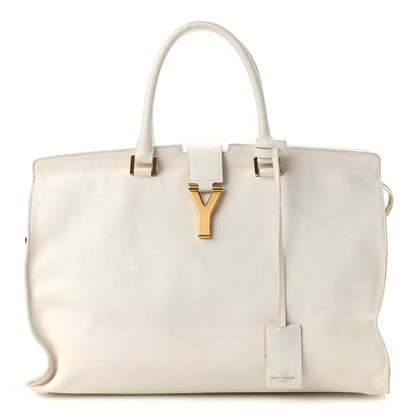 Saint Laurent Sheepskin Large Classic Y Cabas White 1 of 15
