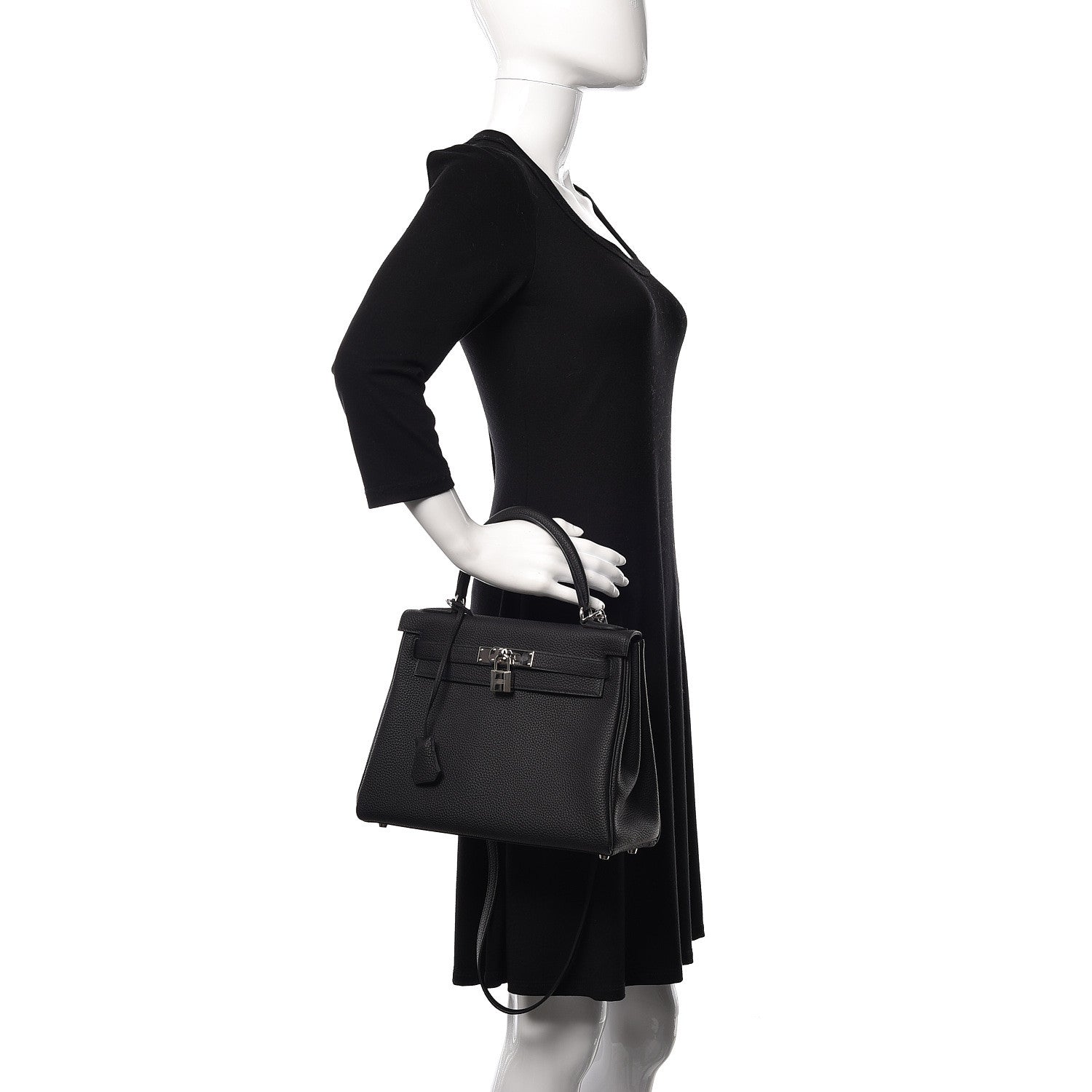 Hermes Togo Kelly Retourne 28 Black 2 of 41