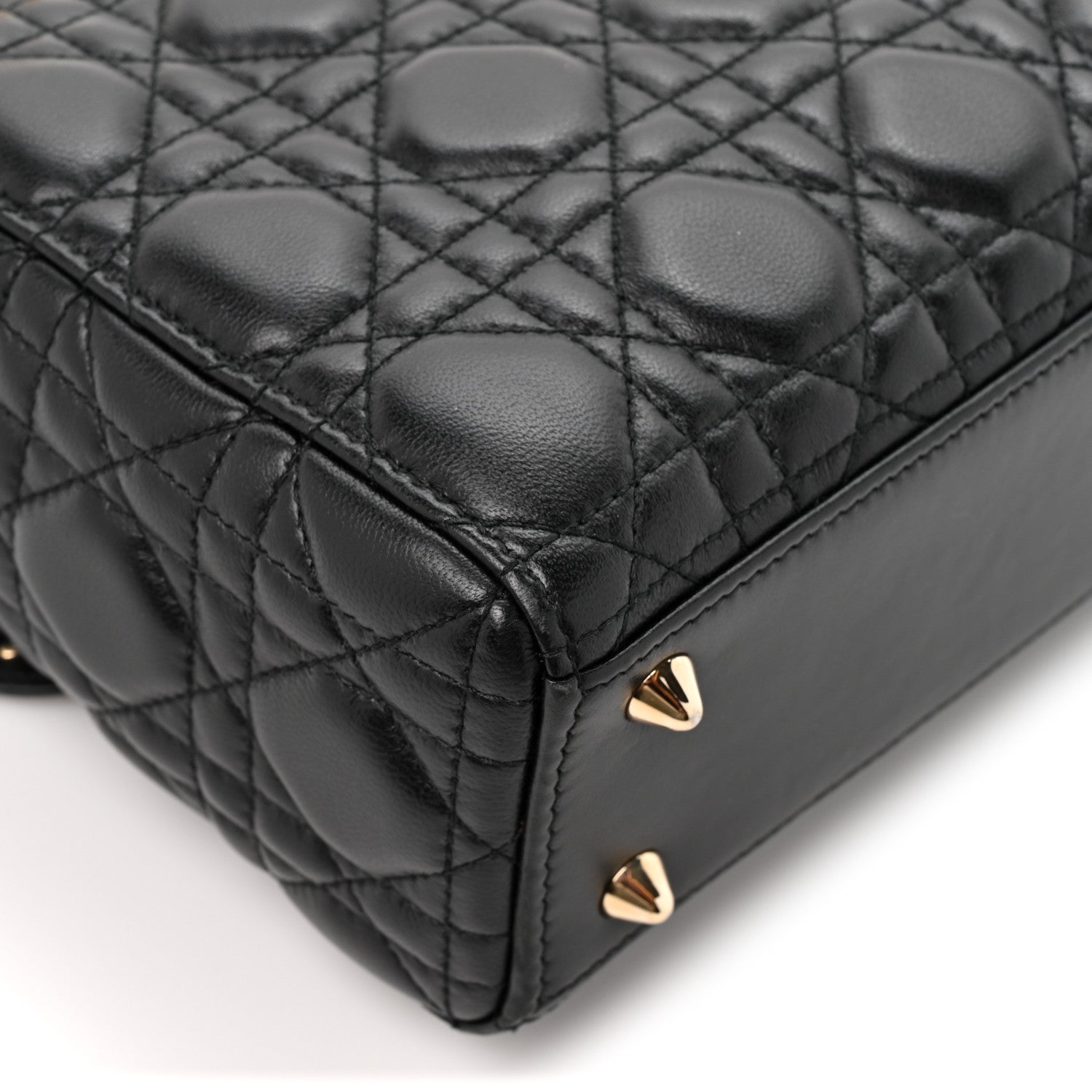 Christian Dior Lambskin Cannage Small Lucky Badges My Lady Dior Black 11 of 13