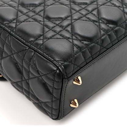 Christian Dior Lambskin Cannage Small Lucky Badges My Lady Dior Black 11 of 13
