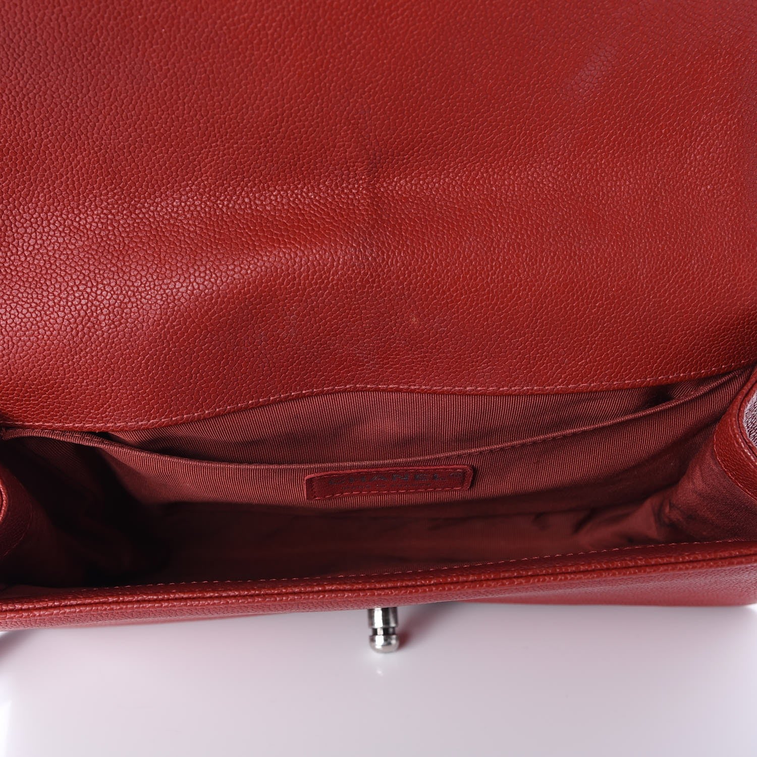 Chanel Caviar Quilted Medium Boy Flap Red 7 of 12
