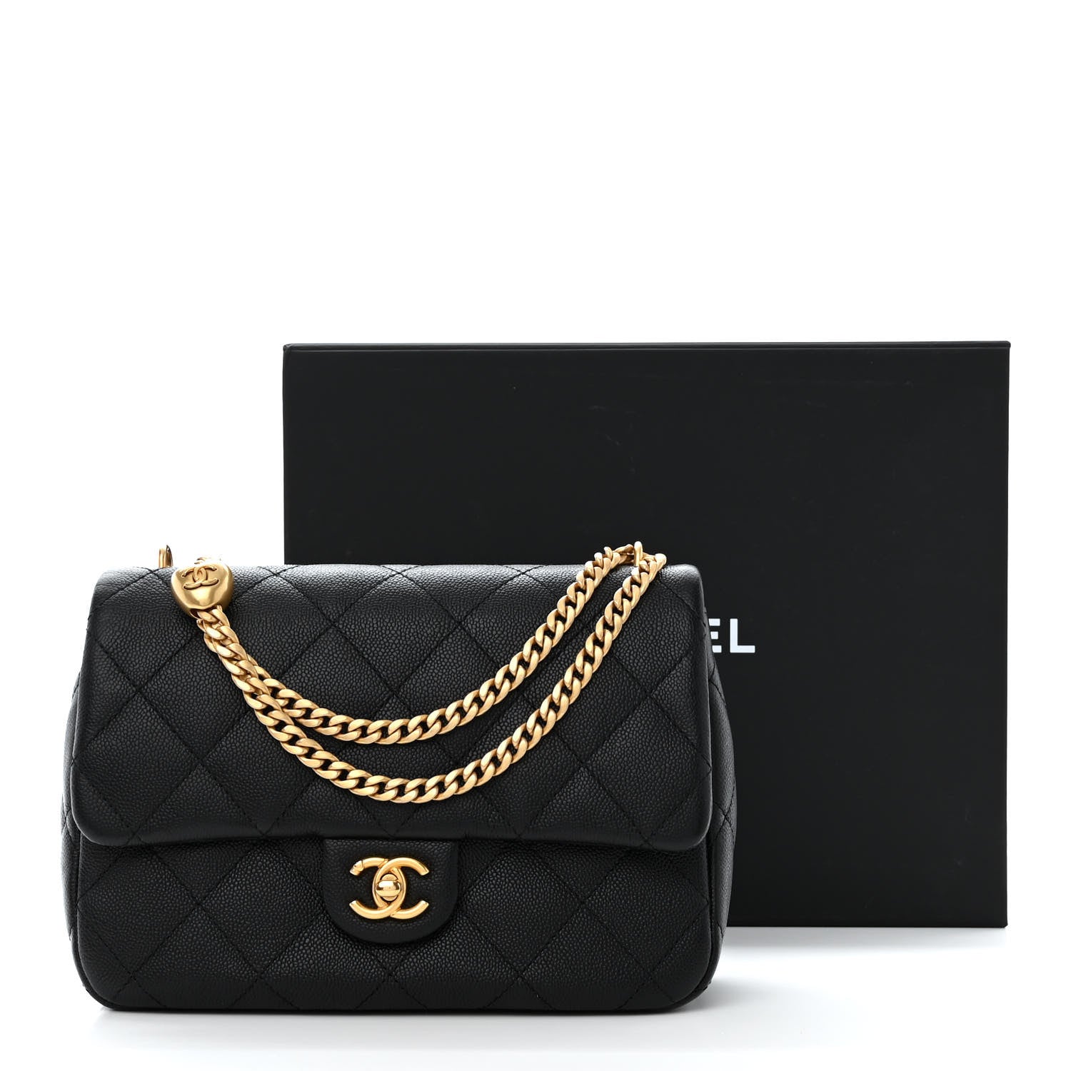 Chanel Caviar Quilted Sweetheart Flap Black 11 of 11