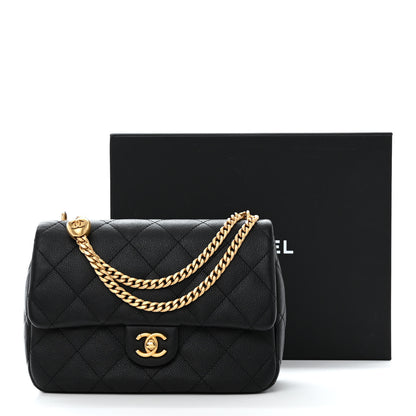 Chanel Caviar Quilted Sweetheart Flap Black 11 of 11