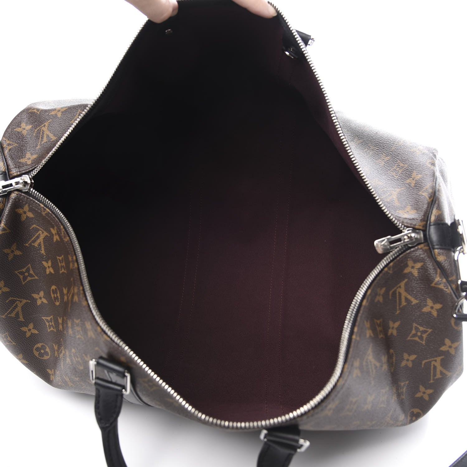 Louis Vuitton Monogram Macassar Keepall Bandouliere 55 4 of 14