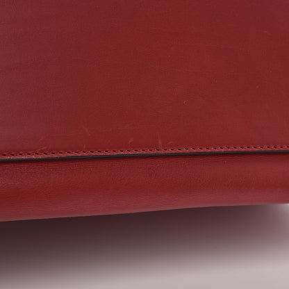 Celine Smooth Calfskin Medium Edge Shoulder Bag Red 10 of 13