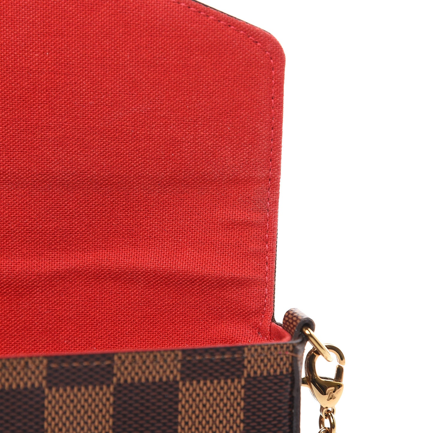 Damier Ebene Pochette Felicie Chain Wallet