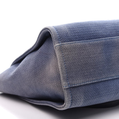 Chanel Canvas Small Deauville Tote Blue 6 of 10