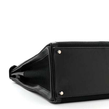 Hermes Box Toile Lakis Kelly 40 Black 9 of 11
