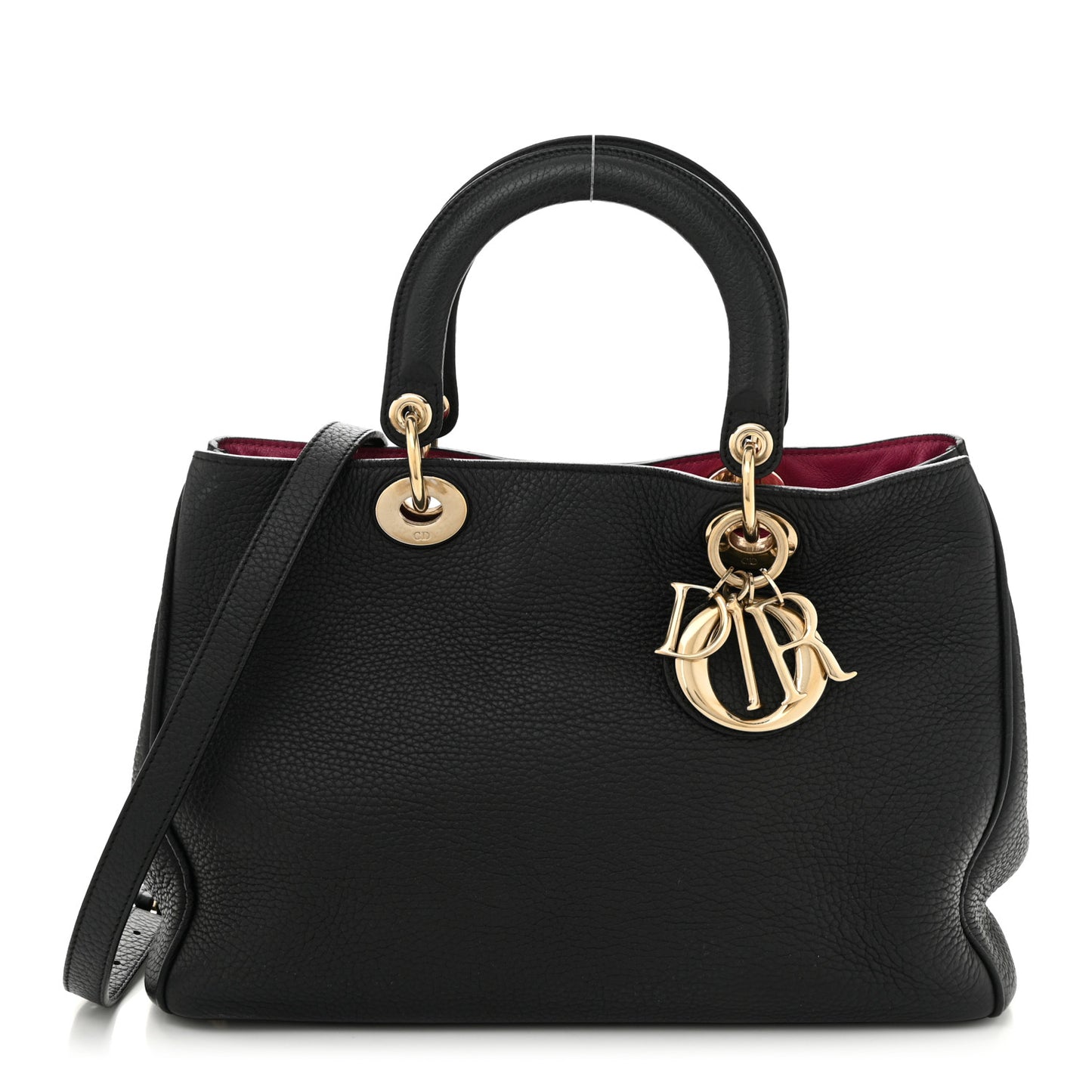 Bullcalf Medium Diorissimo Tote Black Rose Indien