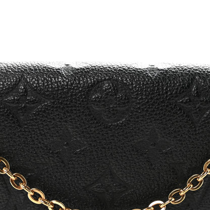 Louis Vuitton Empreinte Pochette Felicie Chain Wallet Black 8 of 11