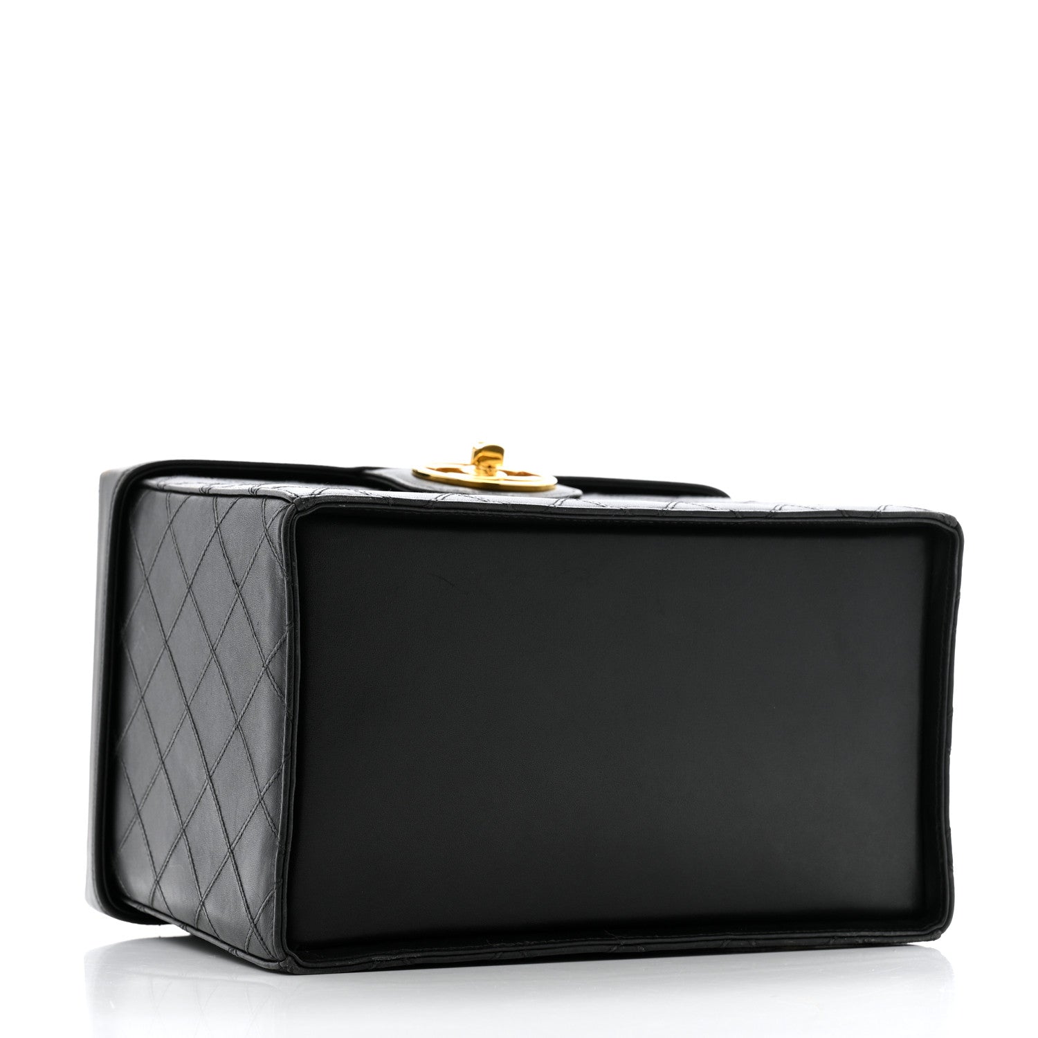 Chanel Calfskin Stitch Vanity Case Black 4 of 14