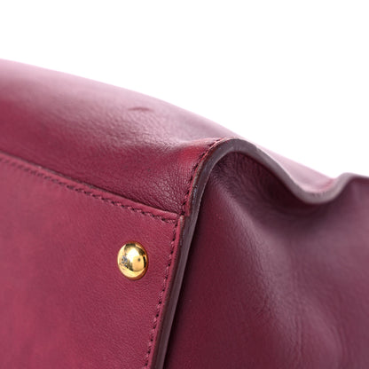Fendi Vitello Dolce Marmol Large Peekaboo Iconic Satchel Bordeaux Graphite 11 of 17